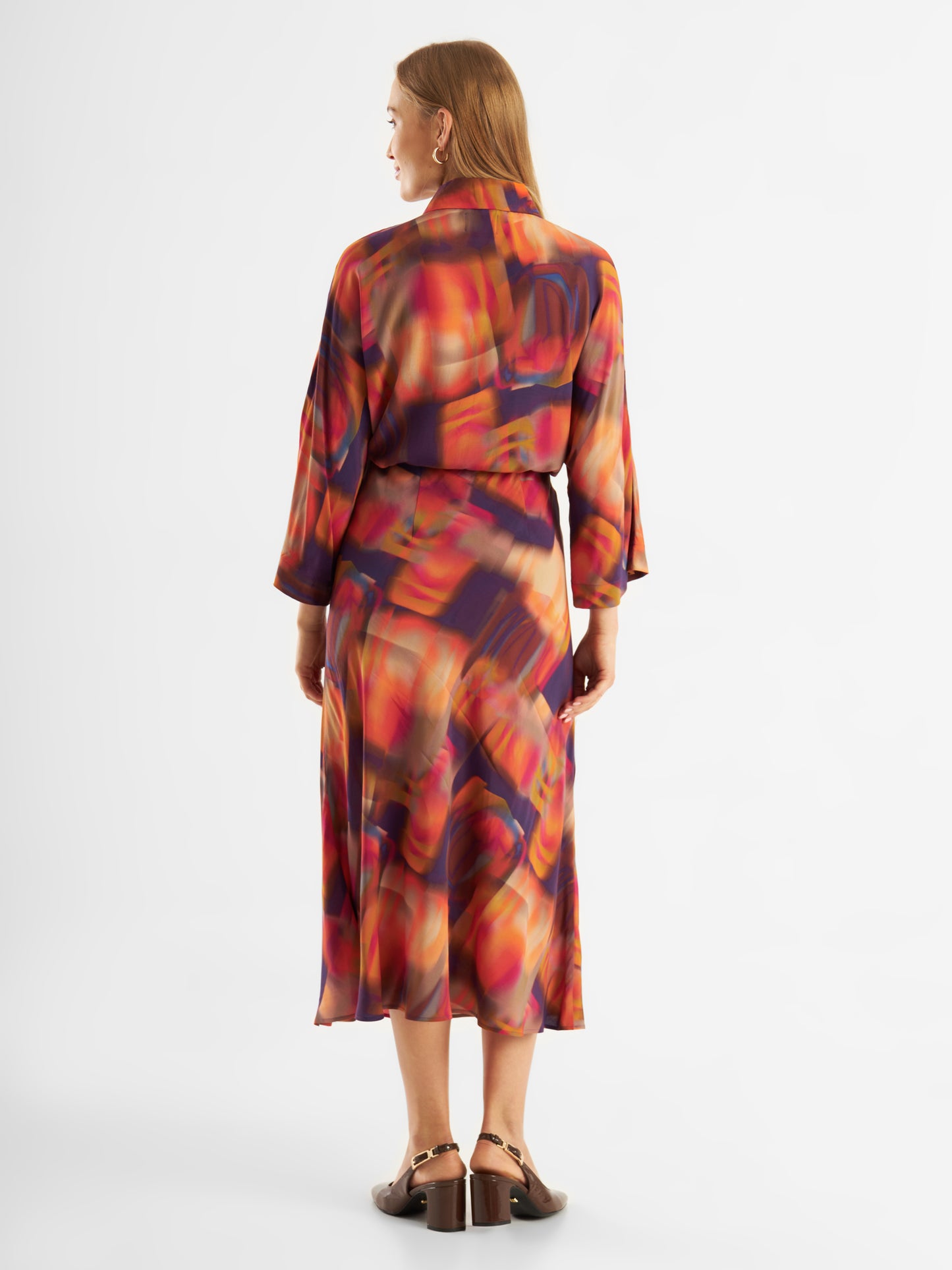 Printed Skirt Fancy Long Solar Sunrise