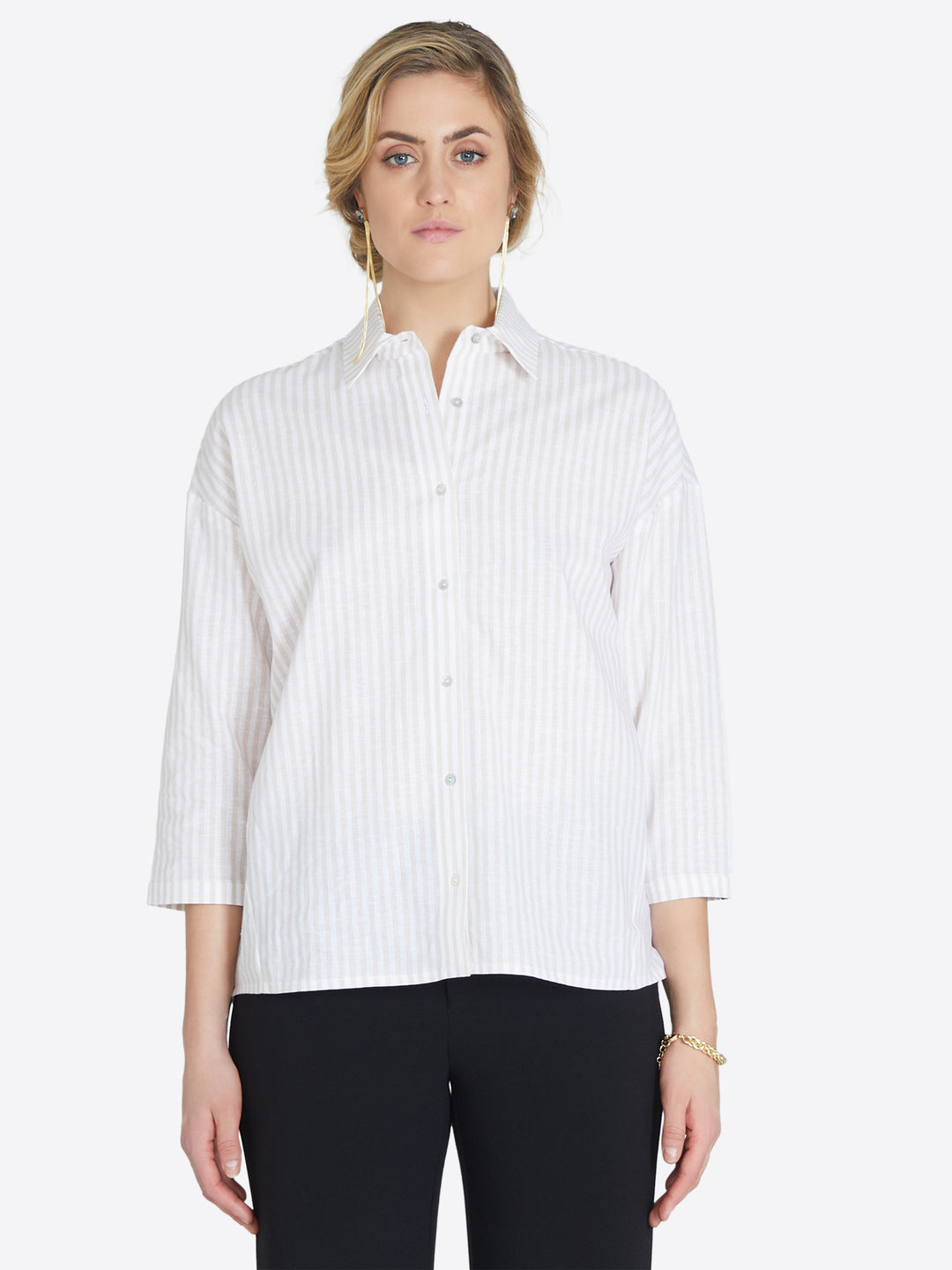 Linen Shirt Oversized Noveau