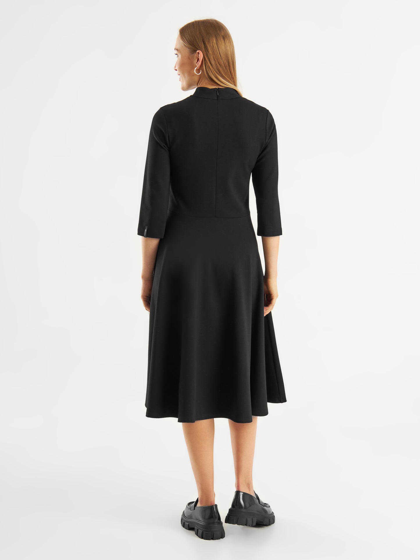 Punta Dress Mock Neck