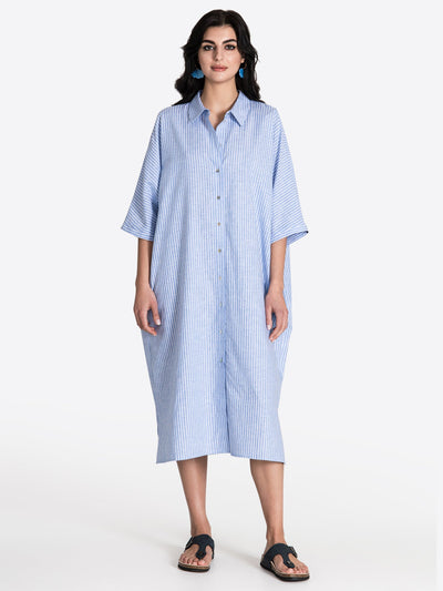 Linen Dress Oversized Air - Jascha Stockholm