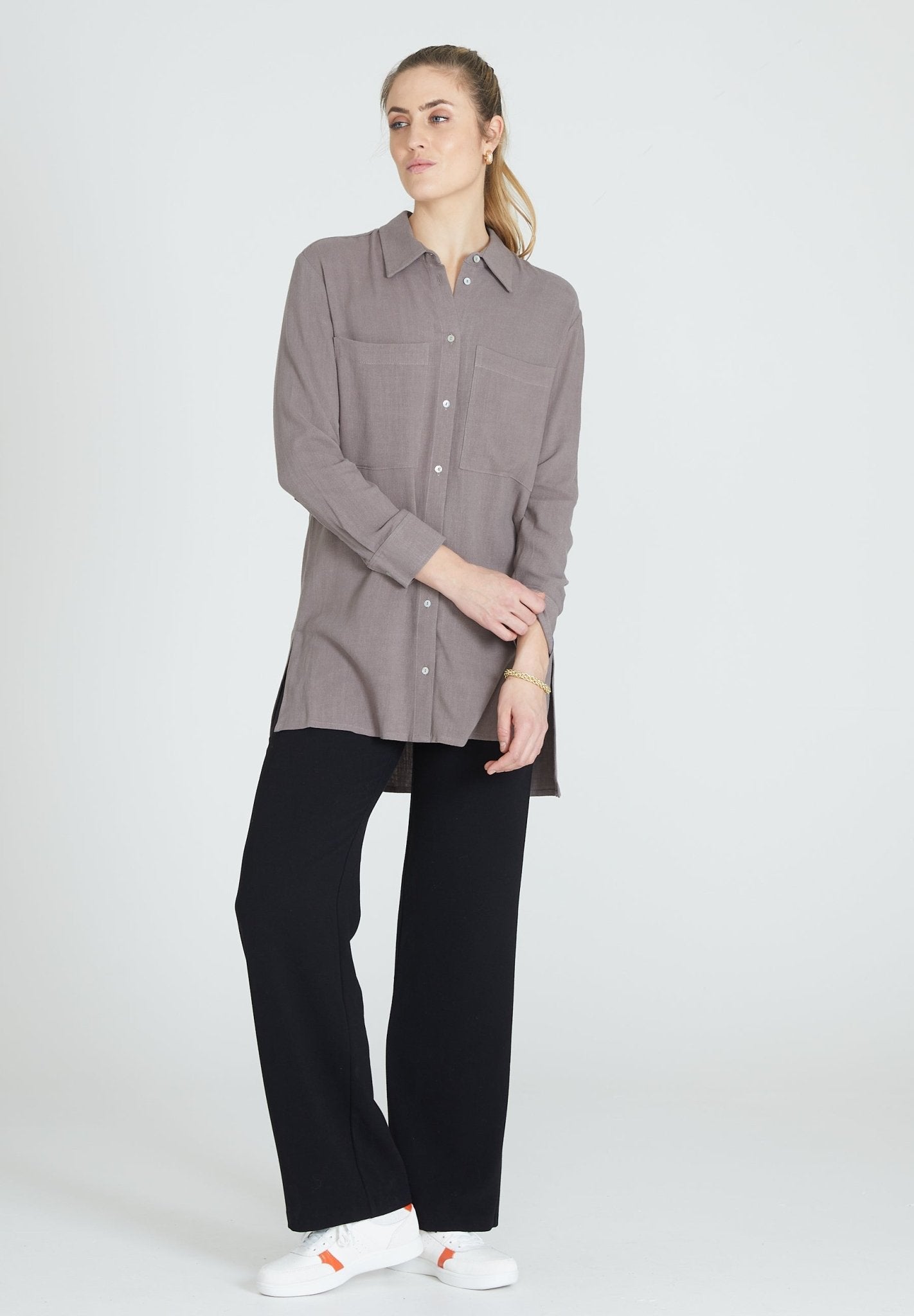 Linen Shirt Double Pocket - Jascha Stockholm