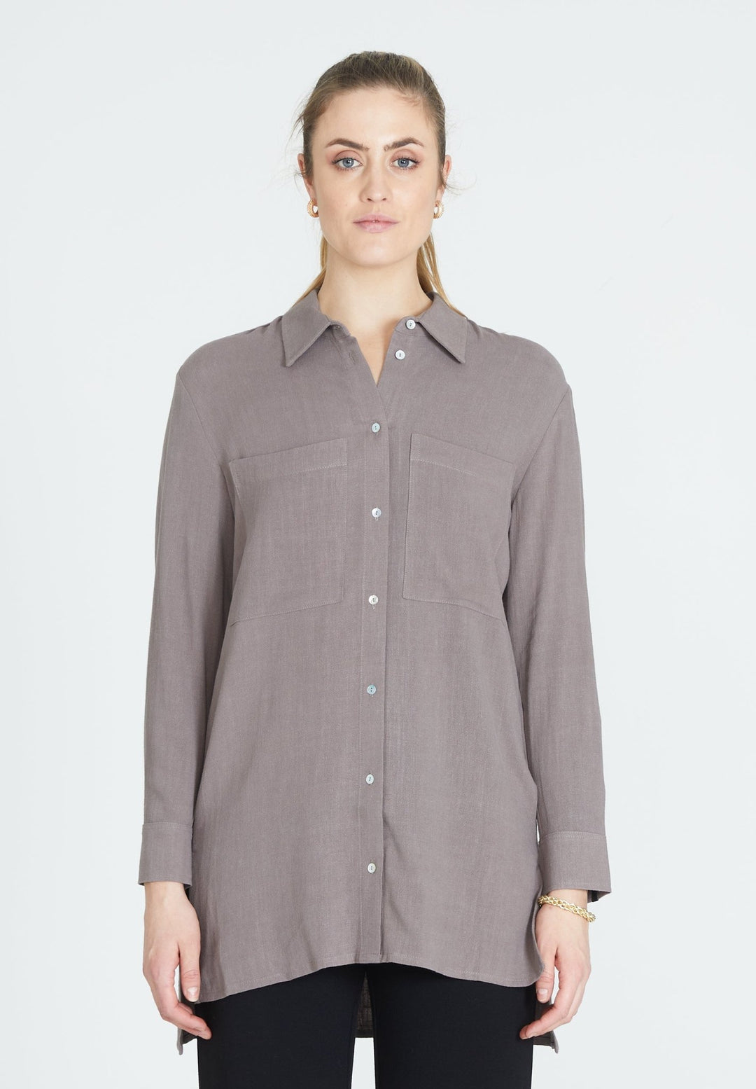 Linen Shirt Double Pocket - Jascha Stockholm