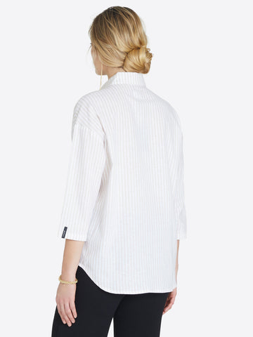 Linen Shirt Oversized Noveau - Jascha Stockholm