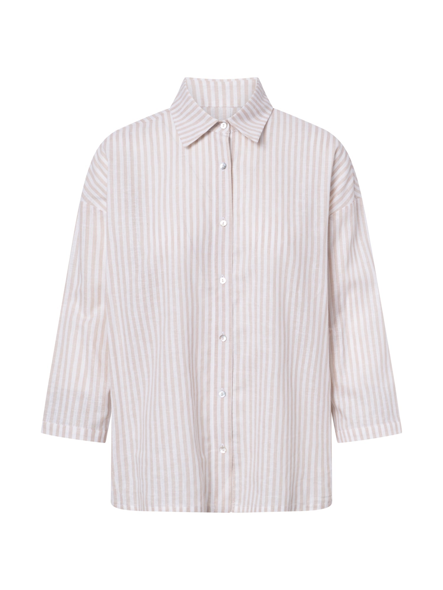 Linen Shirt Oversized Noveau - Jascha Stockholm