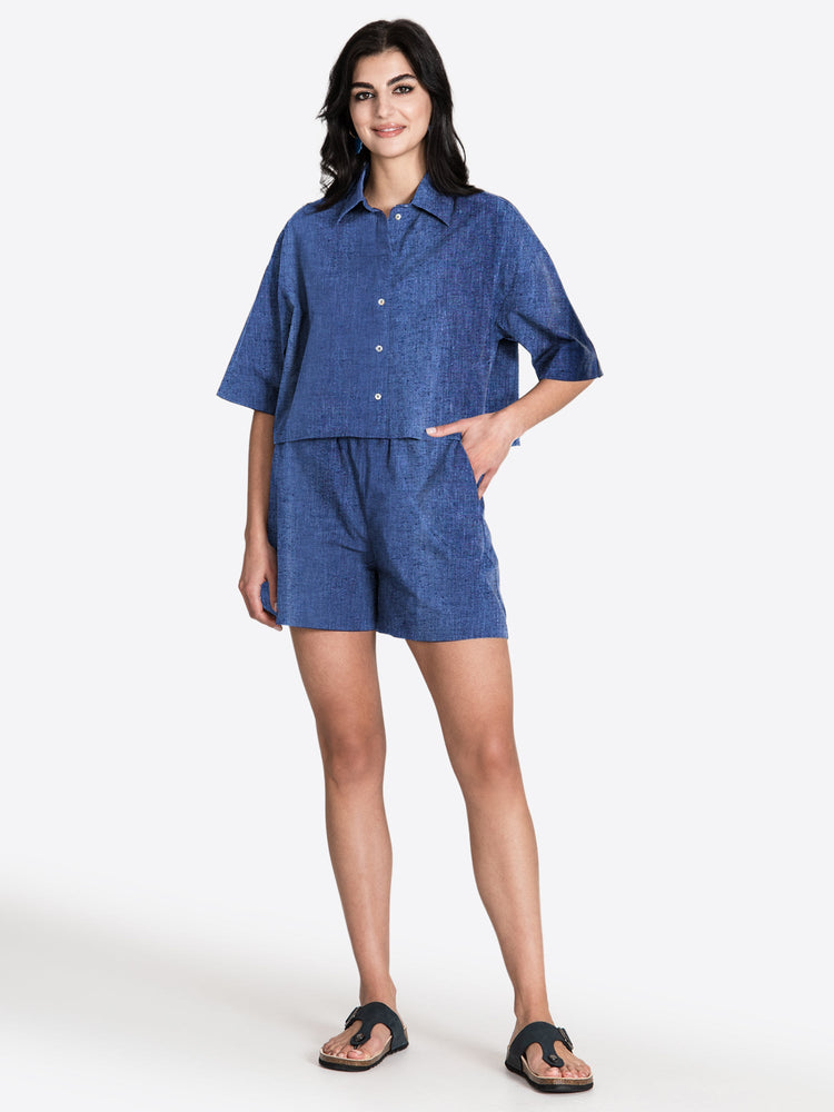 Linen Shirt Short Belly - Jascha Stockholm