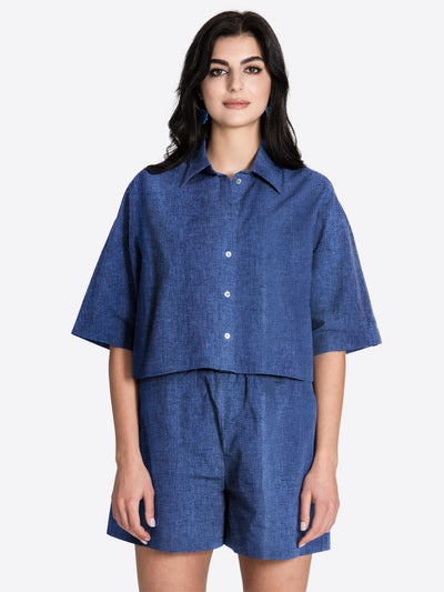 Linen Shirt Short Belly - Jascha Stockholm