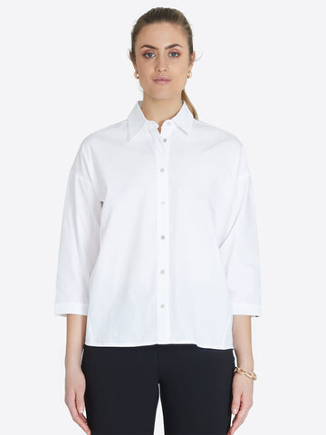 Organic Cotton Shirt Oversized Noveau - Jascha Stockholm