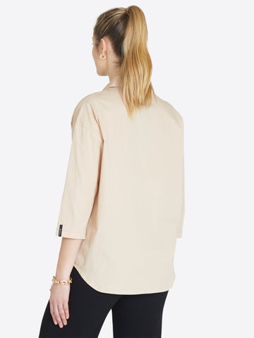 Organic Cotton Shirt Oversized Noveau - Jascha Stockholm