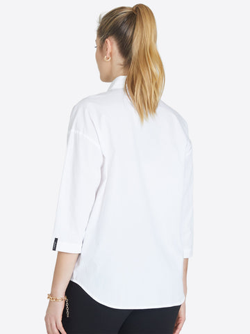 Organic Cotton Shirt Oversized Noveau - Jascha Stockholm