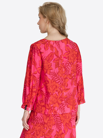 Printed Blouse Poppy - Jascha Stockholm