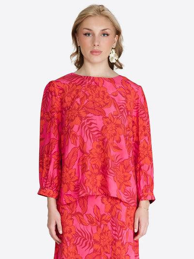 Printed Blouse Poppy - Jascha Stockholm