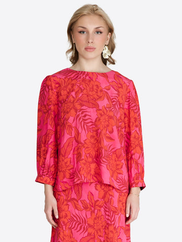 Printed Blouse Poppy - Jascha Stockholm