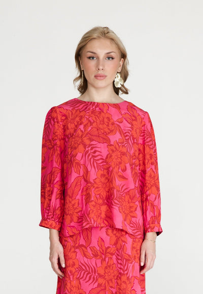 Printed Blouse Poppy - Jascha Stockholm