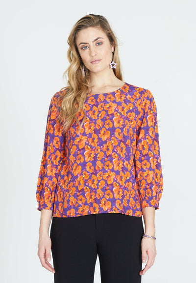 Printed Blouse Poppy - Jascha Stockholm