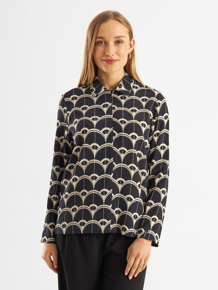 Printed Blouse Saskia - Jascha Stockholm