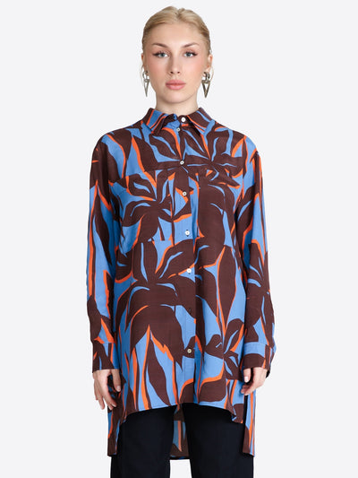 Printed Shirt Double Pocket - Jascha Stockholm