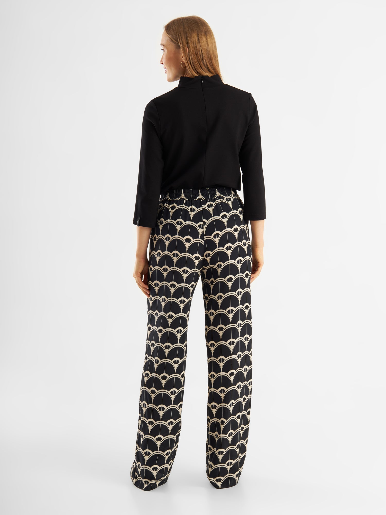 Printed Trousers Relaxed Wide - Jascha Stockholm