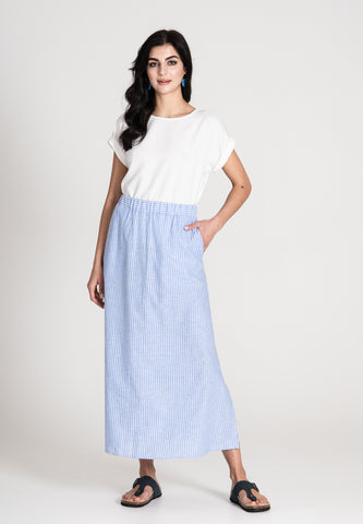 Linen Skirt Long Noveau