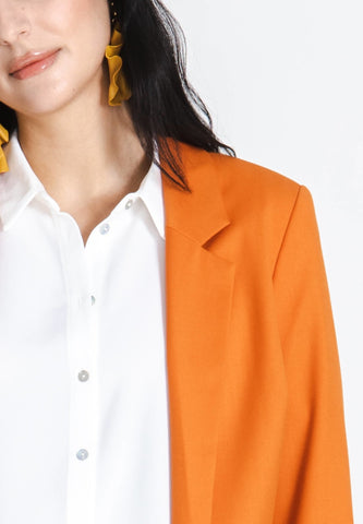 Chardin - Oversized Blazer - Orange - Jascha Stockholm