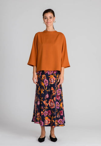 Fancy Long Skirt - Printed Skirt - Botanical - Jascha Stockholm