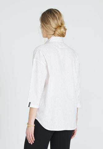 Linen Shirt Oversized Noveau - Jascha Stockholm