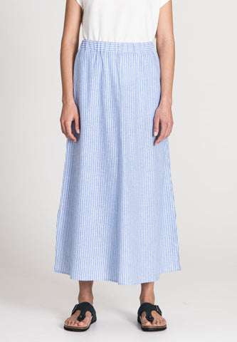 Linen Skirt Long Noveau - Jascha Stockholm