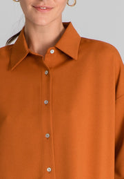 Oversized Noveau - Shirt - Cognac - Jascha Stockholm