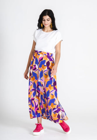 Printed Skirt Long Noveau - Jascha Stockholm