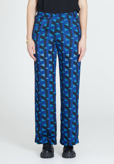 Printed Trousers Relaxed Wide - Jascha Stockholm