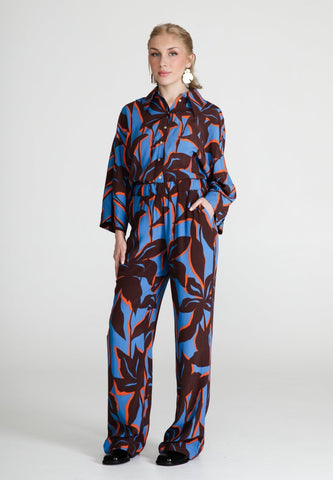 Printed Trousers Relaxed Wide - Jascha Stockholm
