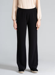 Relaxed Wide Pants - Trousers - Black - Jascha Stockholm