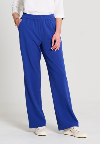 Relaxed Wide Pants - Trousers - Cobolt - Jascha Stockholm
