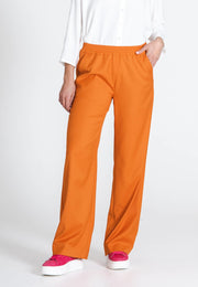 Relaxed Wide Pants - Trousers - Orange - Jascha Stockholm