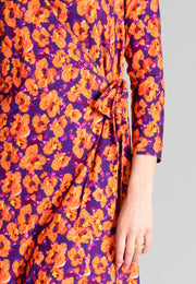 Tilde - Printed Tricot Dress - Purple - Jascha Stockholm